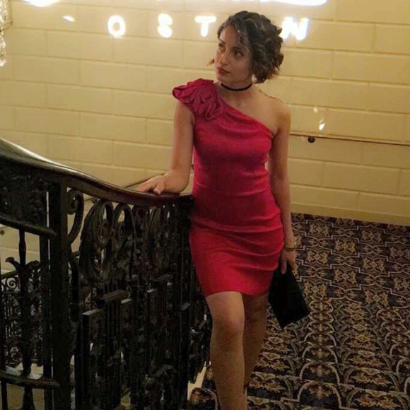 Red Mini Prom/Cocktail Dress - Picture 2 of 5